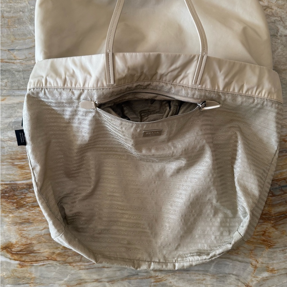 Prada Beige Large Tote Bag - Picture 14 of 16